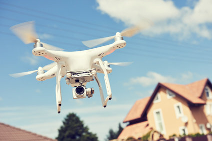 Drone usage in private property protection or real estate inspection